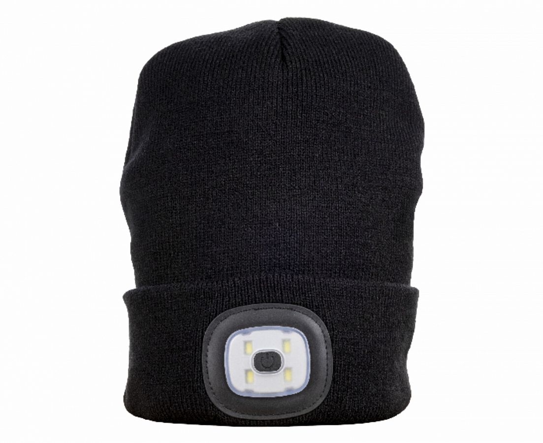 Čepice zimní LUMOS USB LED Hat Black 
